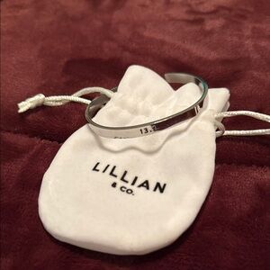 Lillian & Co. Half Marathon Silver Bracelet